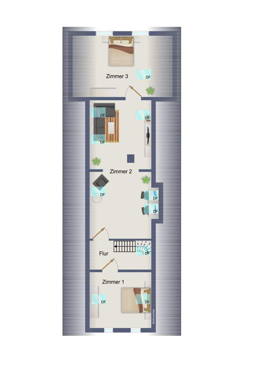 Immobilie in Wiesmoor - Teilsaniertes Landhaus mit Einliegerwohnung, Nebengebäude und über 4 ha Weideland in Wiesmoor - Bild 41