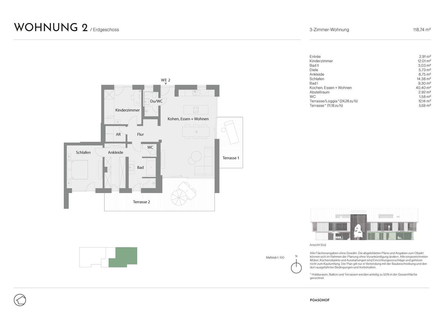 Immobilie in Waakirchen - Neubau: Ideal geschnittene 3-Zimmer-Gartenwohnung mit Haus-im-Haus-Ambiente - Bild 9