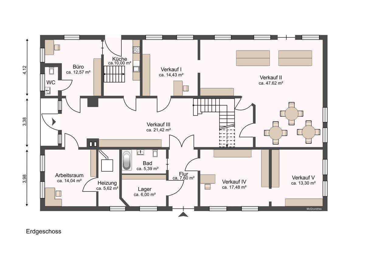 Immobilie in Harpstedt - Arbeiten und Wohnen unter einem Dach.    Geschäfts- und Wohnhaus in Toplage in Harpstedt zu verkaufen. - Bild 21