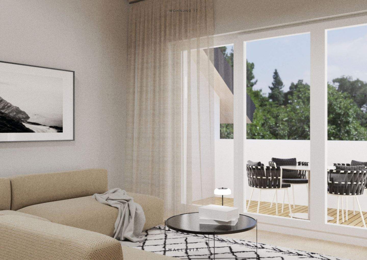 Immobilie in Feichten an der Alz - PROVISIONSFREI - Neubauwohnungen im Vierseithof Mankham: Whg. 17 - 2-Zi-Wohnung vor Alpen und Chiemsee - Bild 11