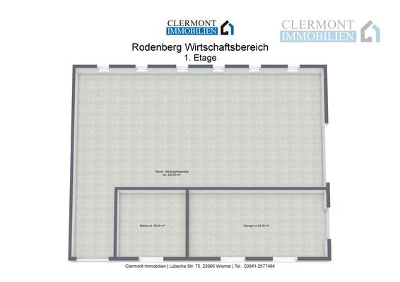 Rodenberg Wirtschaftsbereich - 1. Etage - 3D Floor Plan