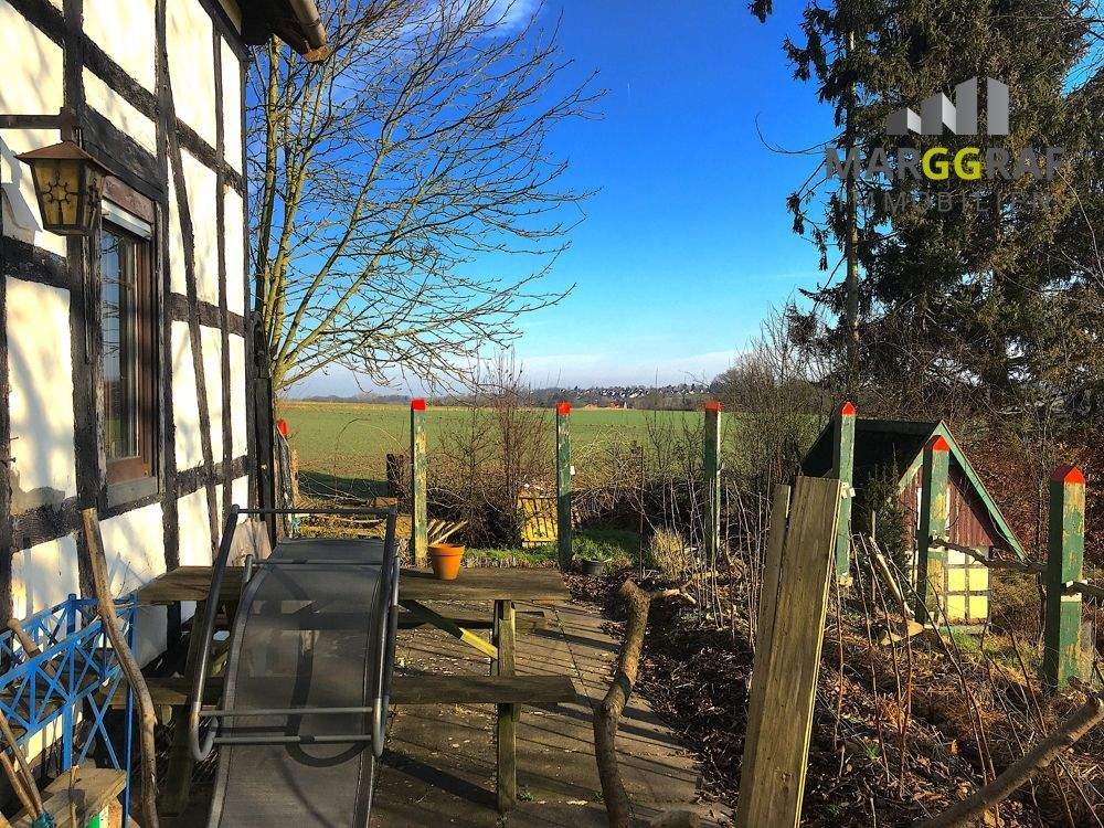 Immobilie in Herford - Denkmalgeschützter, äußerst seltener Doppel-Fachwerkkotten/ Heuerlingshaus in wunderschöner Alleinlage! - Bild 19