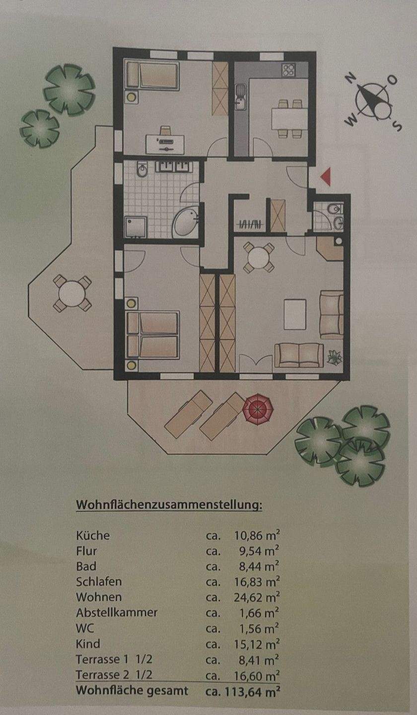 Immobilie in Gröbenzell - ** Vermietete Wohlfühloase ** 
3-Zimmer Erdgeschosswohnung mit Garten - Bild 6