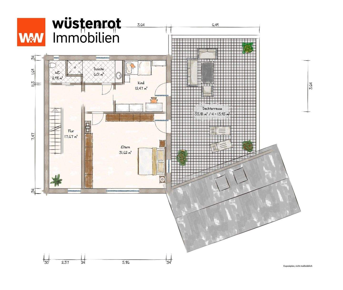 Immobilie in Markt Rettenbach - Großzügige, behindertengerechte Doppelhaushälfte mit Garten und Garage - Bild 37