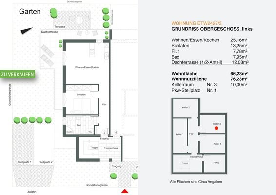 ETW2427/3 • Grundriss: Obergeschoss, links