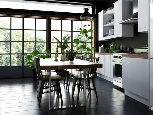 Küche mit Esstisch Vision