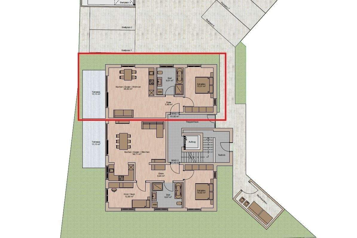 Immobilie in Lutzingen - Wohnen am Fuße des Goldbergs in Lutzingen! - Ihre neue Eigentumswohnung - Bild 3
