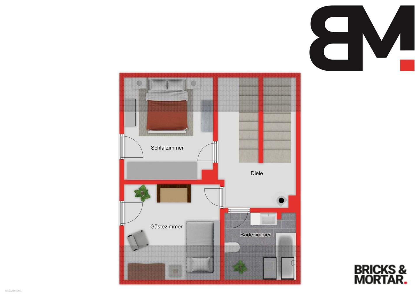 Immobilie in Buttenwiesen - Komplettes Doppelhaus - eine Haushälfte zum Gestalten, eine mit zuverlässiger Mieterin - Bild 23