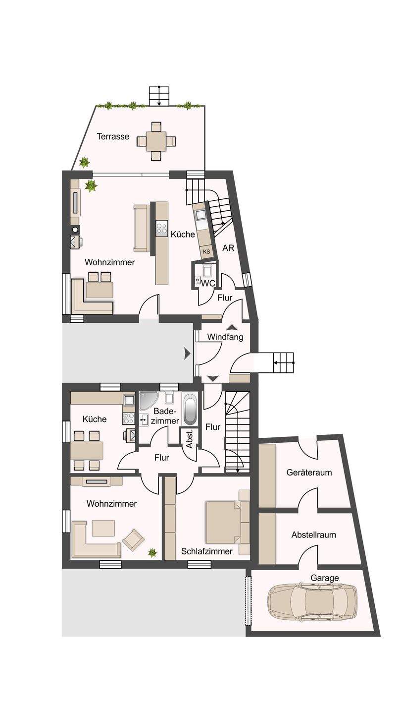 Immobilie in Viereth-Trunstadt - Anbau aus 2014! Zweifamilienhaus mit flexiblen Nutzungsmöglichkeiten und toller Aufteilung - Bild 21