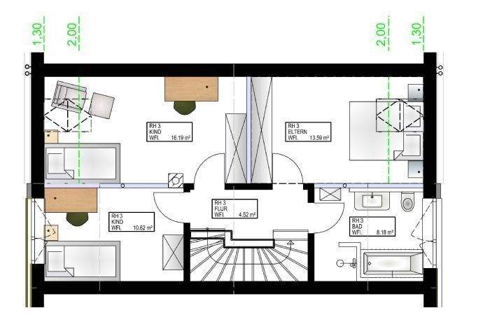 Immobilie in Bellenberg - Reihenhaus 3 als Ausbauhaus - Bild 9