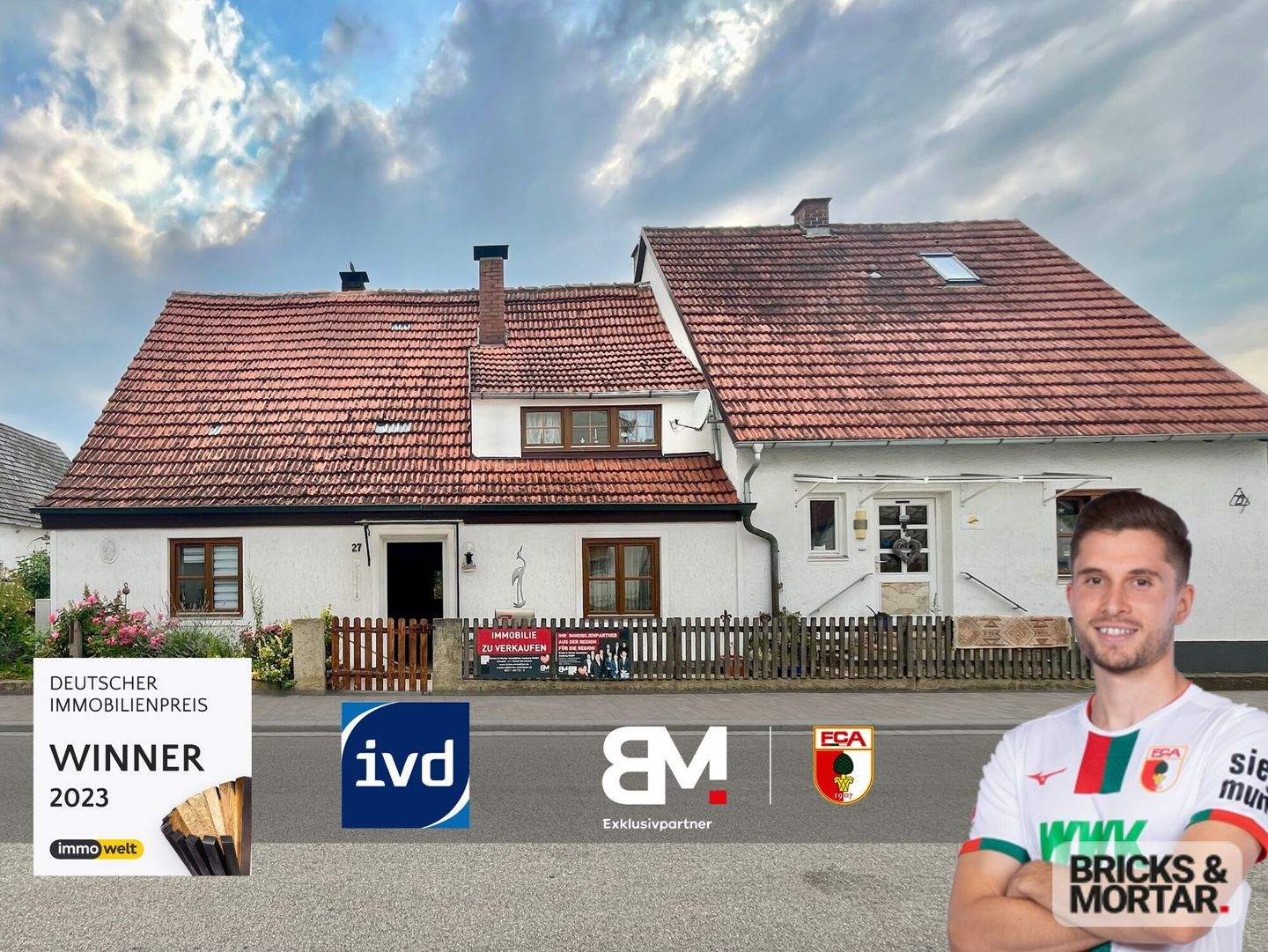 Immobilie in Buttenwiesen - Komplettes Doppelhaus - eine Haushälfte zum Gestalten, eine mit zuverlässiger Mieterin - Bild 0