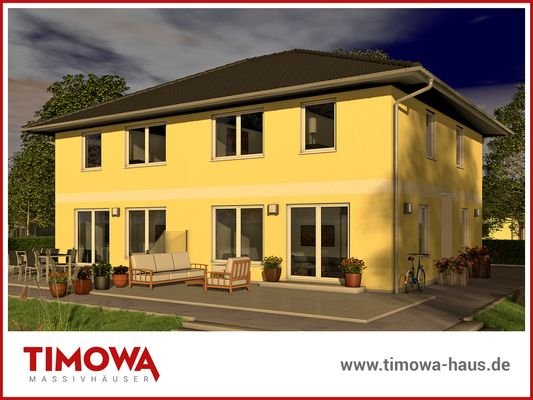 TIMOWA Massivhäuser Haustyp "Doppelhaushälfte Stadtvilla"