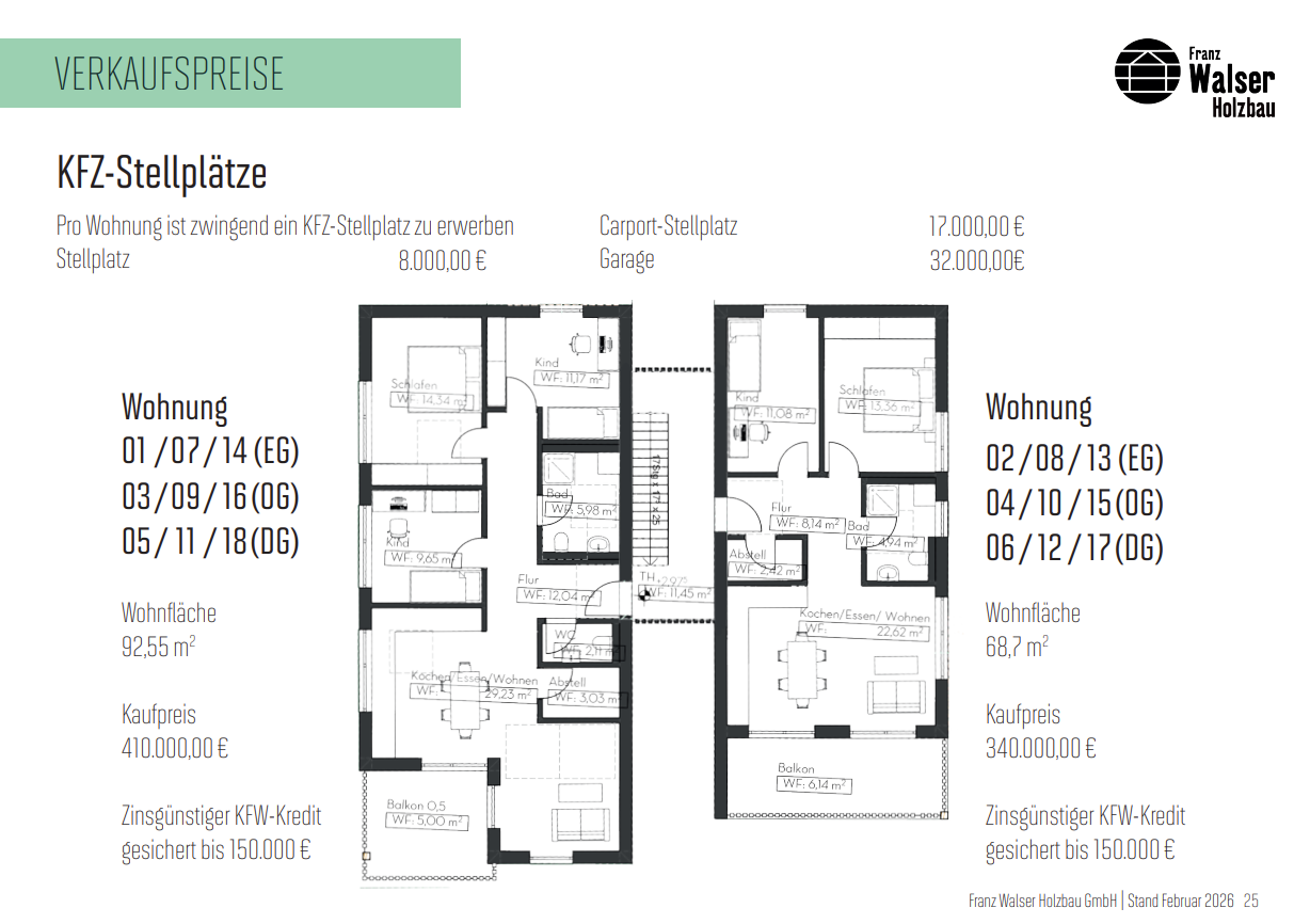 Immobilie in Attenweiler - KNN 0,01% Zins | 3-Zi-Eigentumswohnung | KfW 40+ | Attenweiler am Weiherblick - Bild 16