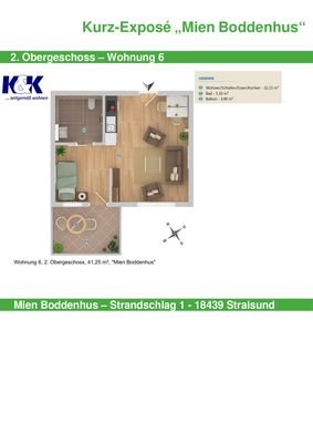 Kurzexpose Mien Boddenhus - 2. OG Wohnung 6