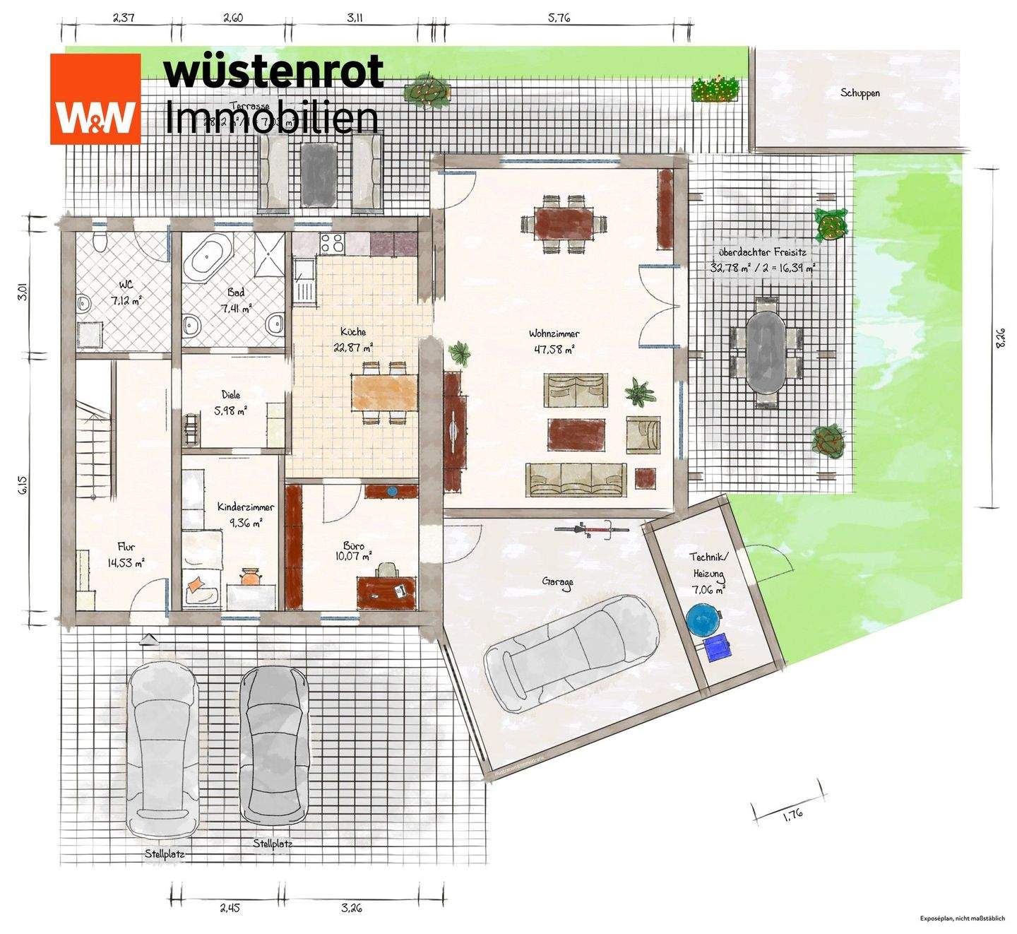 Immobilie in Markt Rettenbach - Großzügige, behindertengerechte Doppelhaushälfte mit Garten und Garage - Bild 36