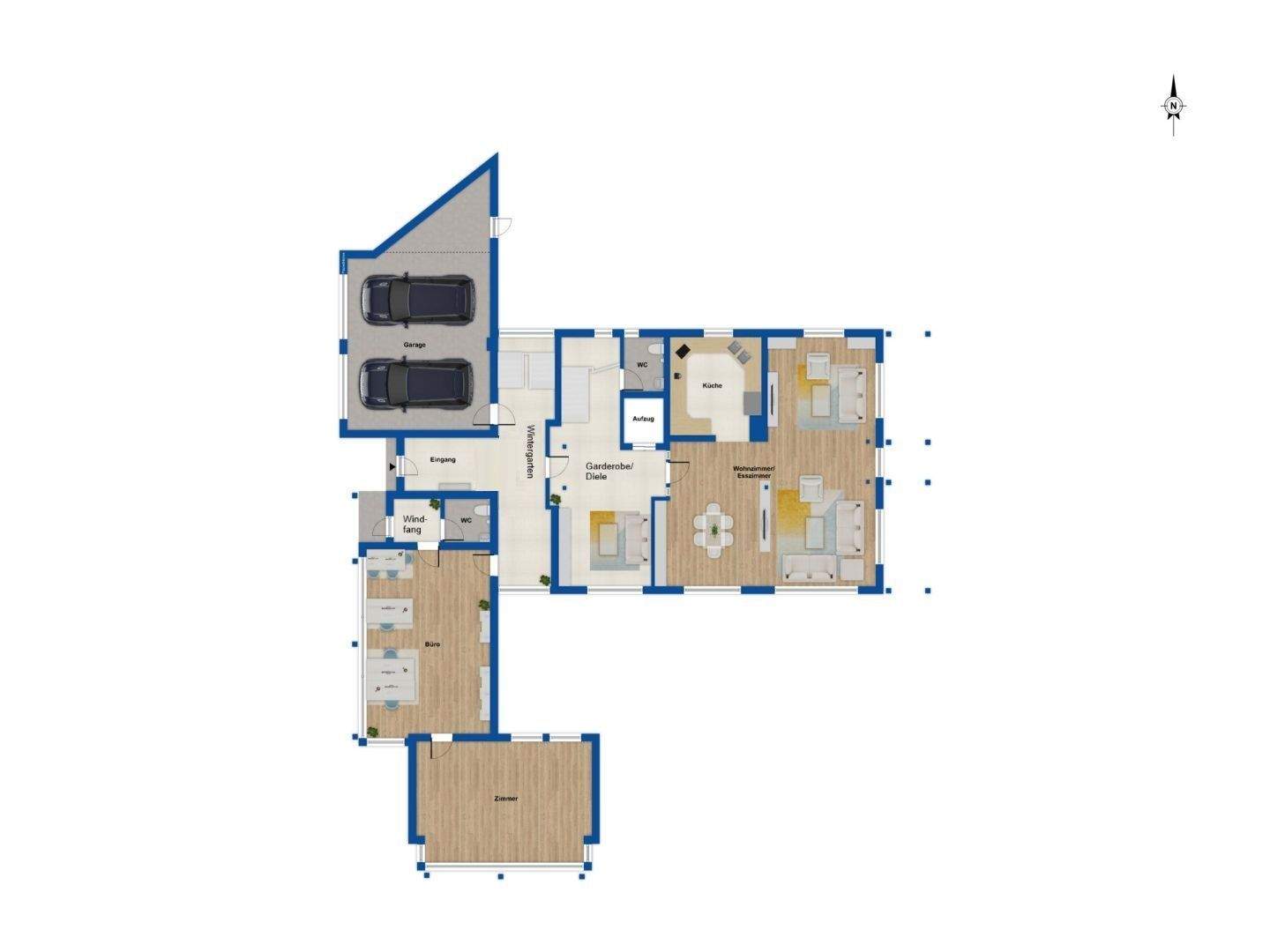 Immobilie in Heroldstatt - Einfamilienhaus mit Einliegerwohnung, Aufzug, Doppelgarage &amp; Traumgarten in Heroldstatt-Sontheim - Bild 19
