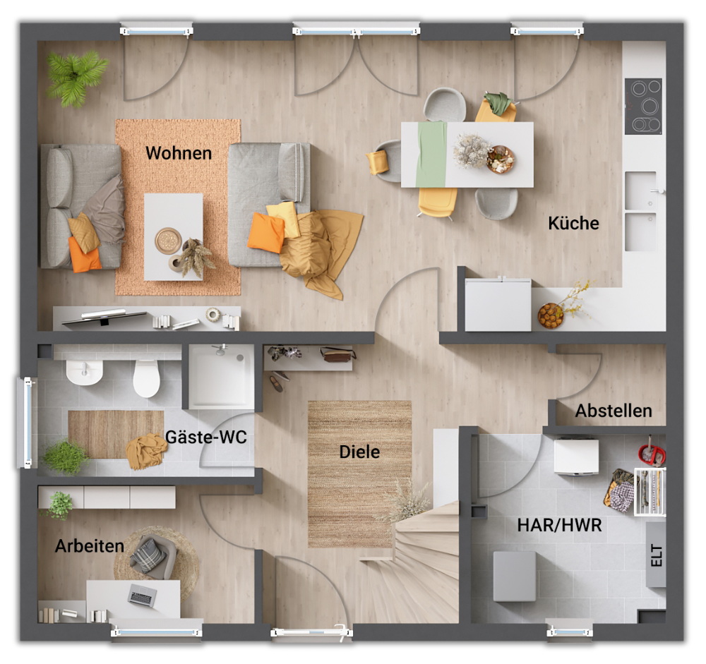 Immobilie in Drei Gleichen - Ein Town & Country Haus mit Charme in Schwabhausen – heimelig und stilvoll - Bild 5