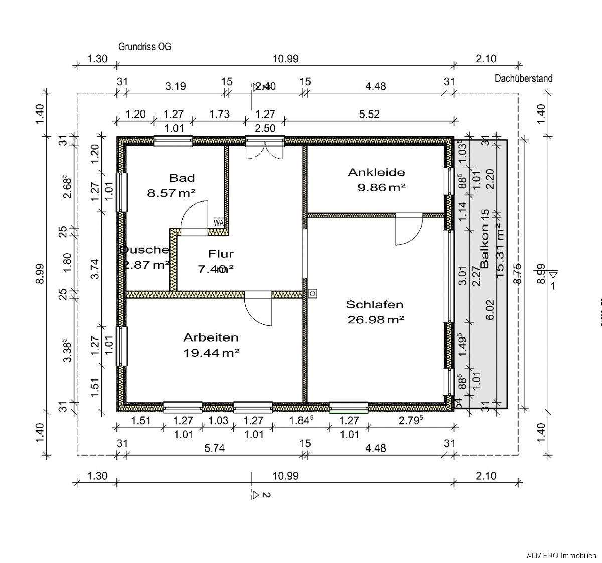 Immobilie in Nußdorf am Inn - Sonniges, ruhiges Baugrundstück mit Altbestand! Inkl. Baubewilligung für ein Einfamilienhaus! - Bild 13