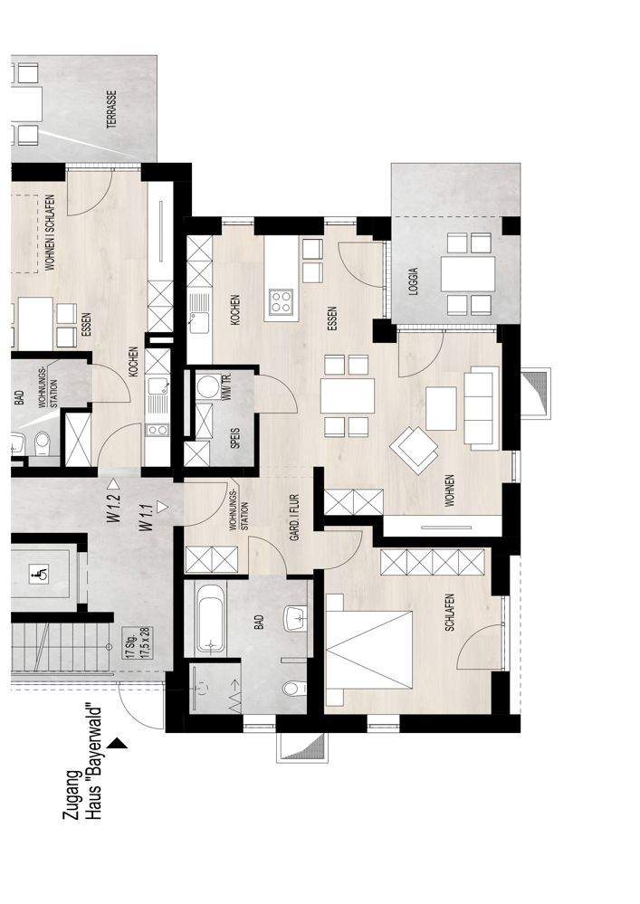 Immobilie in Schwarzach - Ihr neues Zuhause wartet auf Sie - Neue barrierefreie 2-Zimmer-Wohnung im Erdgeschoss mit Tiefgarage - Bild 21