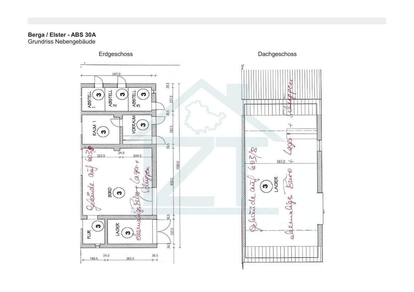 Immobilie in Berga/Elster - Wohnhaus mit Einliegerwohnung und Werkstatt, inkl. Nebengebäude, inkl. 698 m² Grundstück in Berga - Bild 19