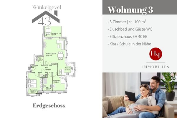 Neubau Wohnung kaufen in Stuhr Brinkum – Hechler & Twachtmann Immobilien GmbH