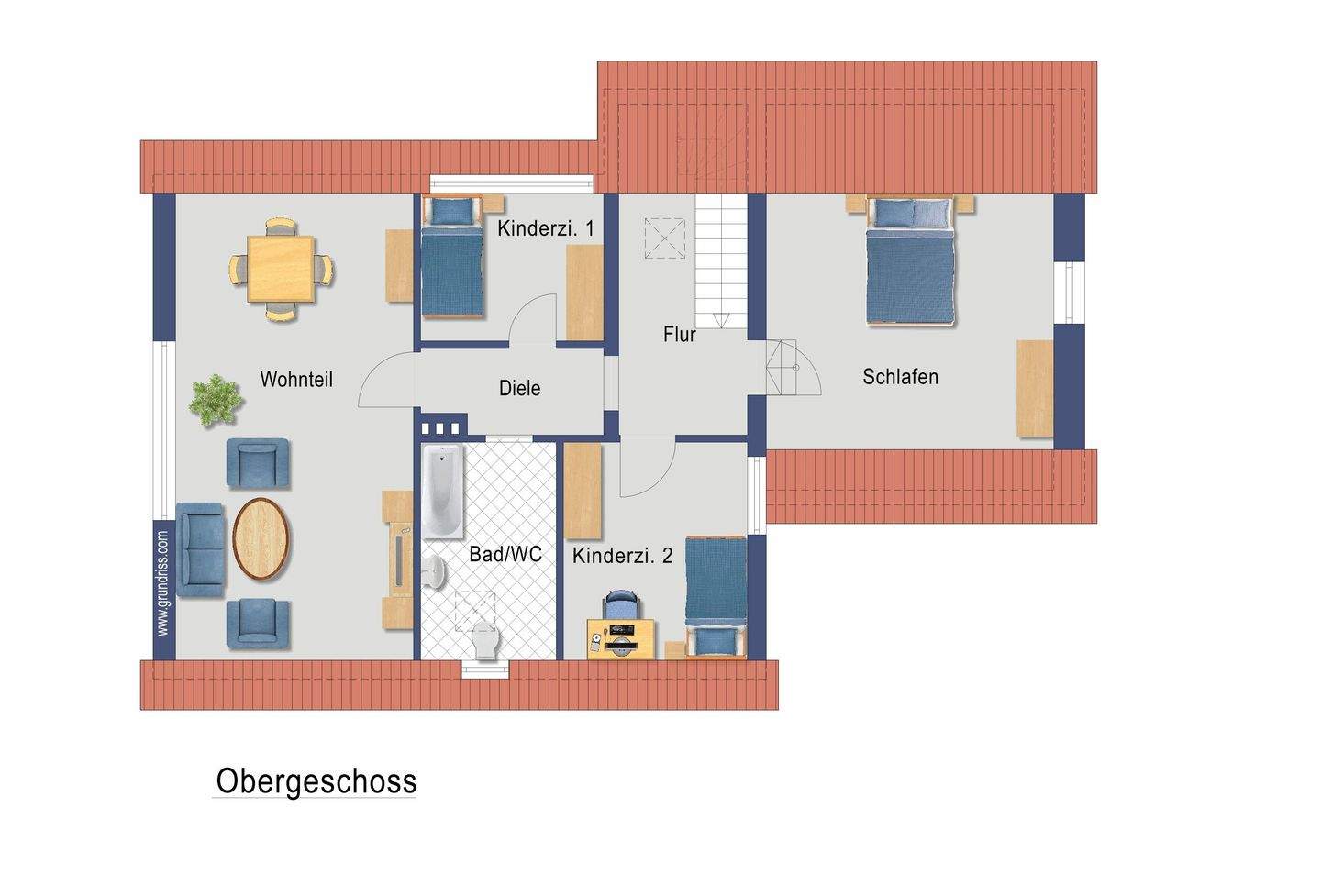 Immobilie in Tostedt - Grosses Einfamilienhaus mit Garage und riesigem Garten in guter Lage von Tostedt - Bild 32