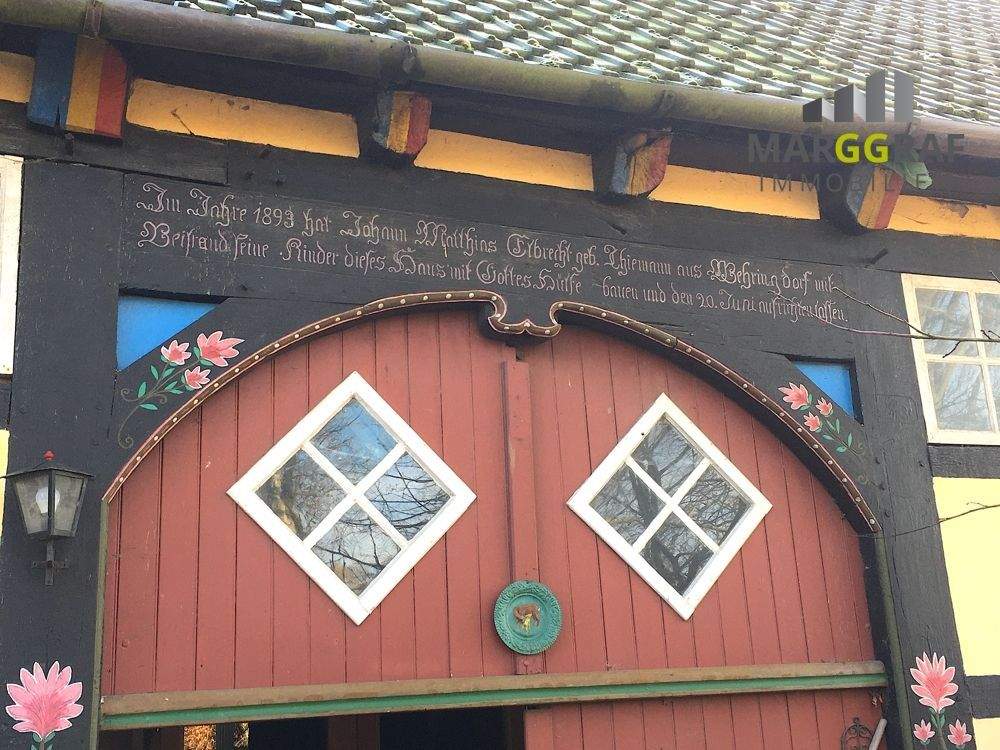 Immobilie in Herford - Denkmalgeschützter, äußerst seltener Doppel-Fachwerkkotten/ Heuerlingshaus in wunderschöner Alleinlage! - Bild 5