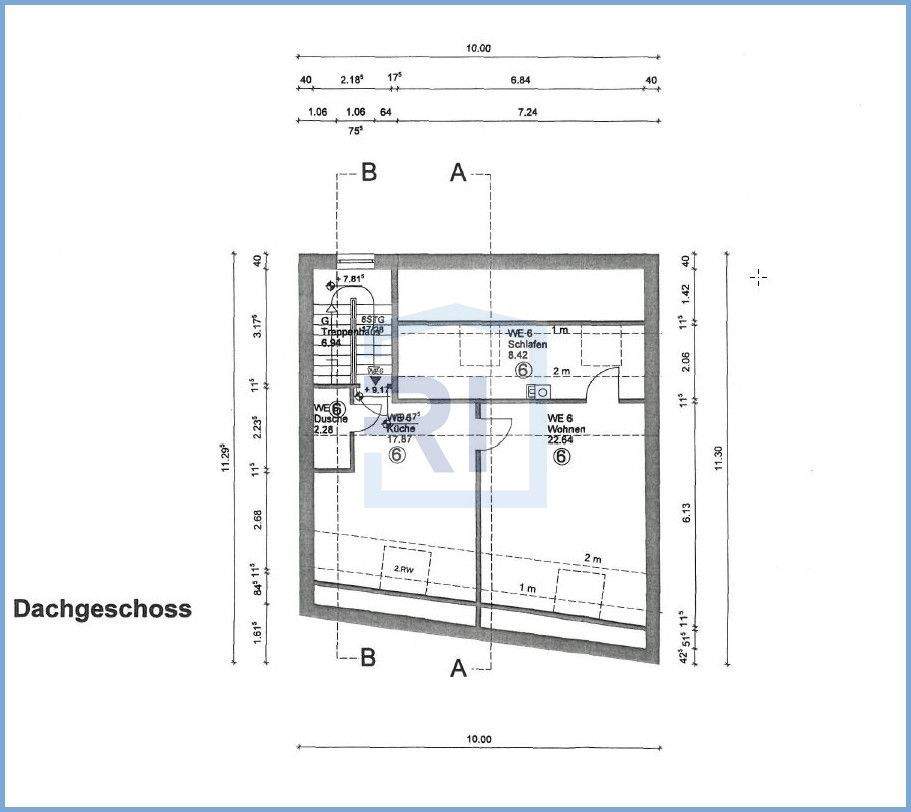Immobilie in Frechen - Vermietete 2-Zimmer-Wohnung im Dachgeschoss eines 6-Familienhauses in Stadtrandlage von Frechen (WE 6) - Bild 10