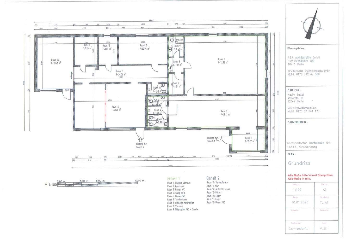 Immobilie in Oranienburg - Kapitalanleger & Investoren aufgepasst: Gewerbeeinheiten mit 305?qm & Ausbaupotenzial! - Oranienburg - Bild 17