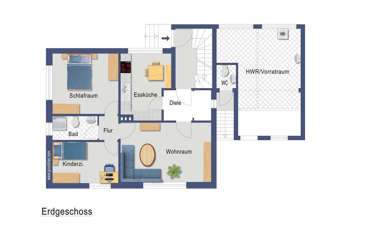 Immobilie in Tostedt - Grosses Einfamilienhaus mit Garage und riesigem Garten in guter Lage von Tostedt - Bild 31