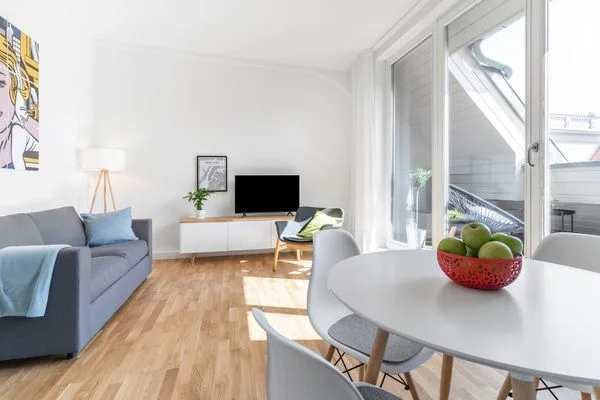 Wohntraum! Möbliertes Apartment mit Balkon, Einbauküche, Fußbodenheizung, Fitnessstudio | Apartment Leipzig