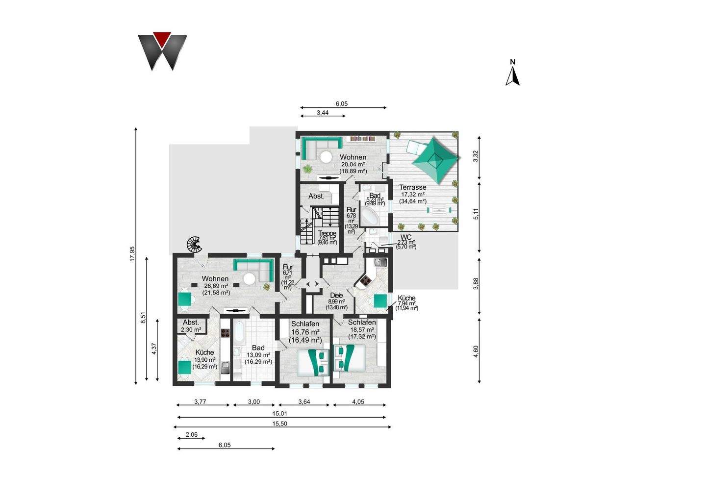 Immobilie in Delitzsch - MFH mit sicheren Mieteinnahmen in bester Lage! -  5,6% IST-Rendite - voll vermietet! - Bild 25