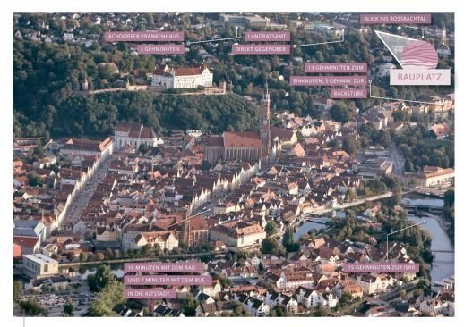 Lage in der Stadt Landshut