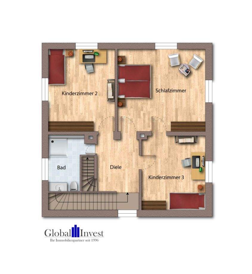 Immobilie in Neckarzimmern - GLOBAL INVEST SINSHEIM | Freistehende Stadtvilla mit einem 780m² großen Gartengrundstück und Doppelgarage - Bild 36