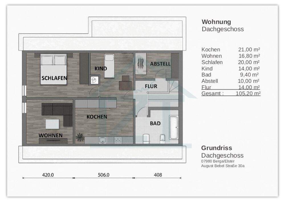 Immobilie in Berga/Elster - Wohnhaus mit Einliegerwohnung und Werkstatt, inkl. Nebengebäude, inkl. 698 m² Grundstück in Berga - Bild 6